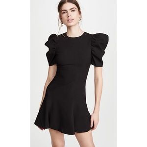 Likely Black Puff Sleeve Mini Dress